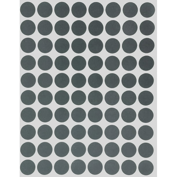 200 Black 13mm 1/2 Inch Colour Code Dots Round Stickers Sticky ID Labels